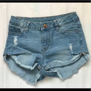 Denim shorts